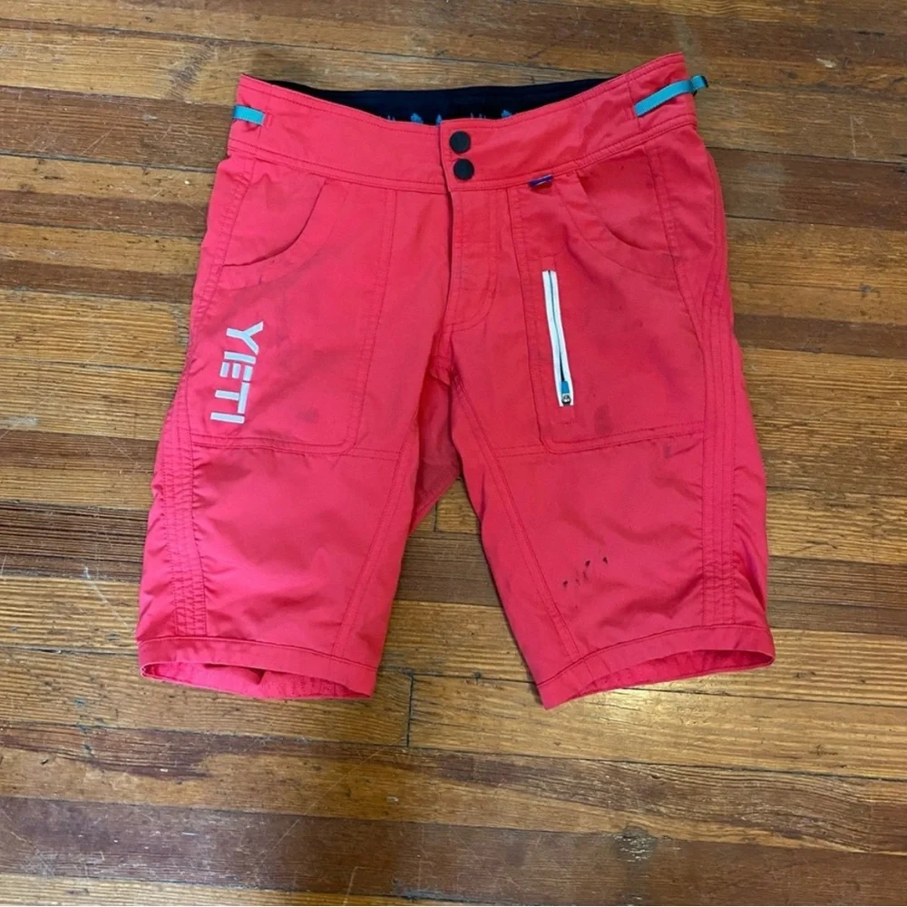 YETI Hot Pink Mountain Bike Shorts - Picture 1 of 6